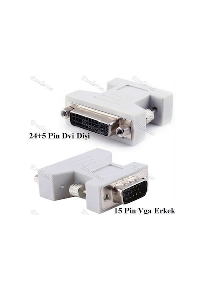 Vga Erkek To Dvı -I 24+5 Dişi Çevirici 4869P Dönüştürücü Adaptor