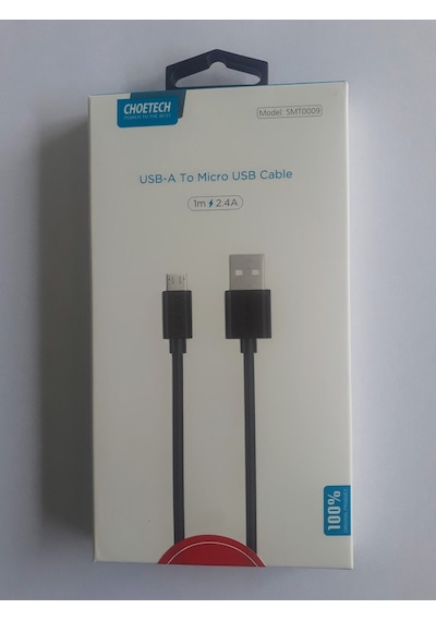 Choetech Smt0009-BK-V2 2.4A Micro USB Hızlı Şarj Ve Data Kablosu 100 CM