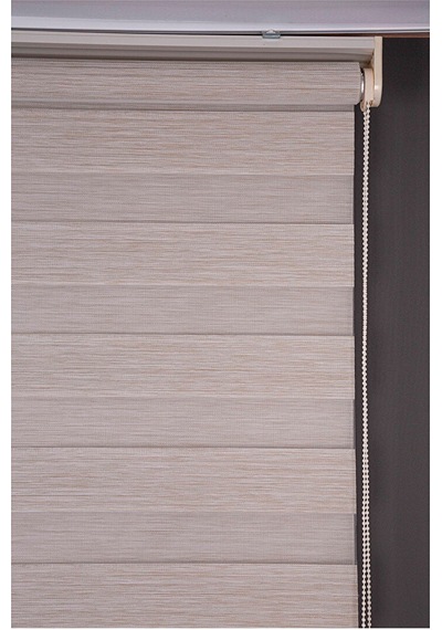 Oba Perde Bambu Pileli Zebra Perde Beyaz 160 x 190
