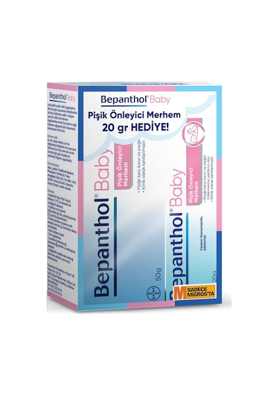 Bepanthol Pişik Önleyici Krem 50 G + 20 G Hediyeli - 2 Adet Tarı