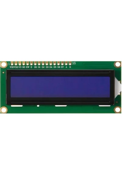 Arduino 2X16 Lcd Ekran (Mavi ) Sol Üst