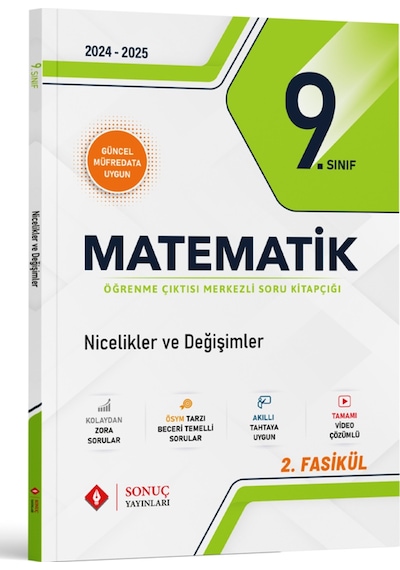 Sonuç 2025 9. Sınıf Matematik Modüller Set Sonuç Yayınları