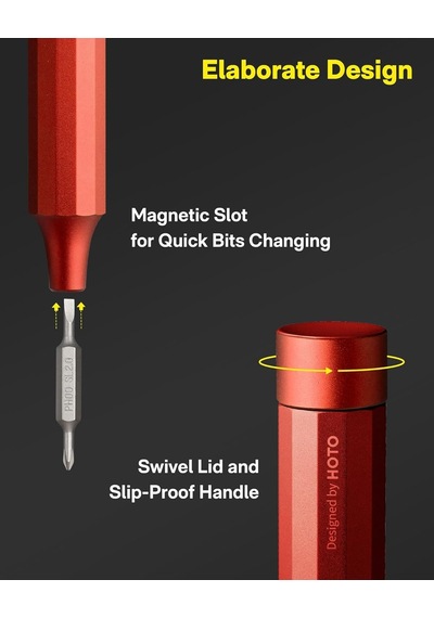 Fixonic Hoto Qwlsd004 24'ü 1 Arada Hassas Kalem Tip Tornavida Seti Turuncu Renk