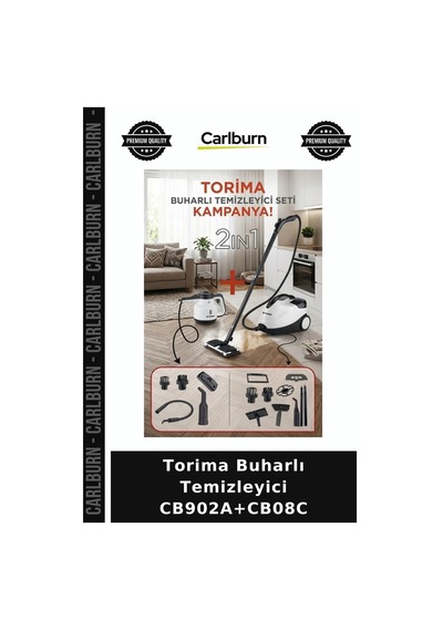 Delux Serisi Torima Buharlı Temizleyici Cb902a+cb08c Mutfak Aleti Buhar Cihazı Temizlik Ürünü