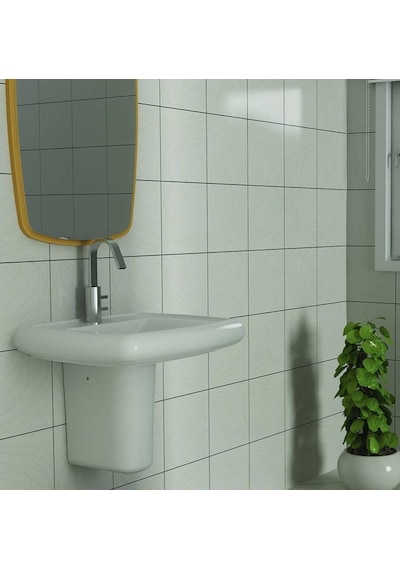 Serel Pebble Lavabo Beyaz 48x100 Cm - Pb44tds000 Diğer
