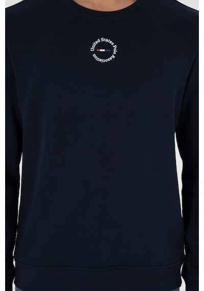 U.S. Polo Assn. Erkek Regular Fit Bisiklet Yaka Lacivert Sweatshirt 50293436-VR033