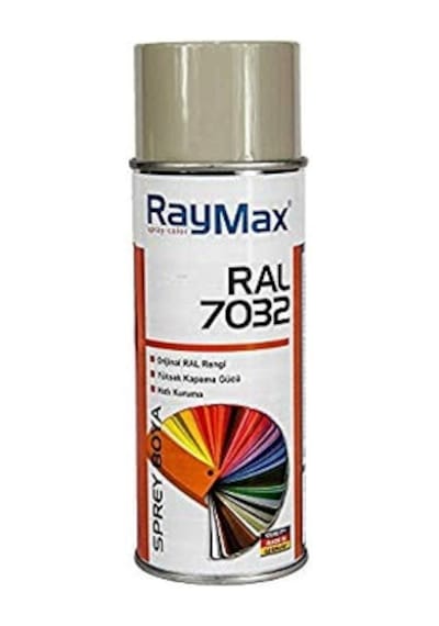 Raymax Akrilik Sprey Ral 7032 Taş Gri 400 ML.Made in Germany.