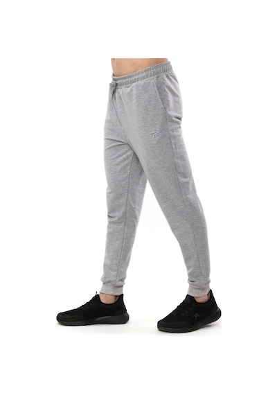 Raru Erkek Ribanalı Sweat Pantolon Sentus Gri Melanj