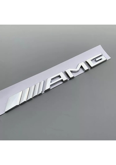 Mercedes C Serisi Uyumlu Krom Amg Bagaj Yazısı 3m 3d Abs