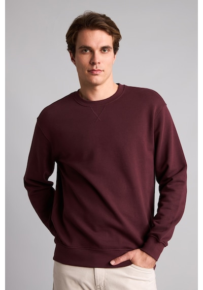 Defacto Pamuklu Regular Fit Basic Sweatshirt E8339ax26aubr464 Bordo-br464