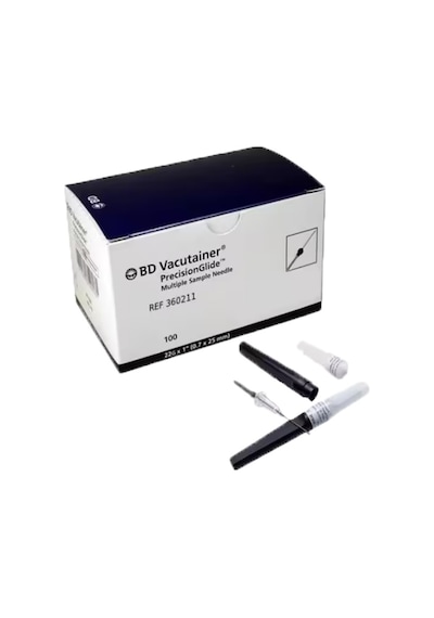 BD VACUTAİNER 22G*1.5 (0,7*38MM) SİYAH KAN ALMA İĞNE UCU 100 ADET