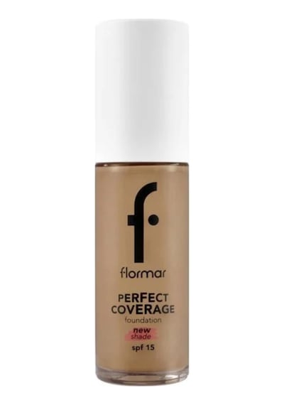 Flormar Perfect Coverage Yoğun Kapatıcı Su Bazlı Fondöten (Sıcak Alt Ton) -135 Hazel -8682536070638