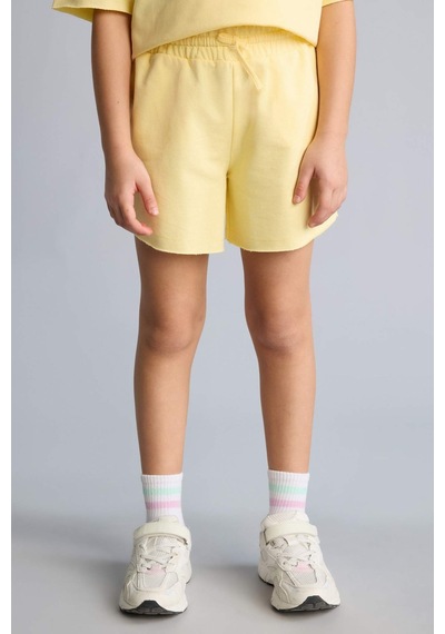 Defacto Sweatshirt Kumaşı 2li Takım Kız Çocuk H5745a826smyl127 Sarı-yl127