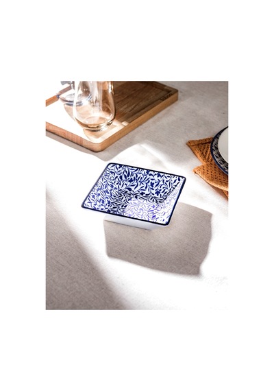 Madame Coco Rêve Bleu Tours New Bone China Kare Kase 1ktaba102212,2x3,2cm-mavi