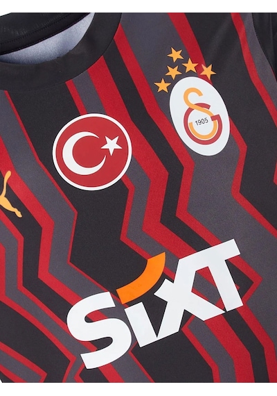 Gsstore Galatasaray Lisanslı 2024/25 Alternatif Siyah Taraftar Forma Kırmızı