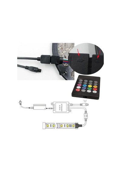 Rgb Şerit Led Işık Sb-6525, Müzik Ve Ses Duyarlı, Ritim Algılayan, Otomatik Renk Değiştiren, Oyun Odası, Tv Diğer 89831324