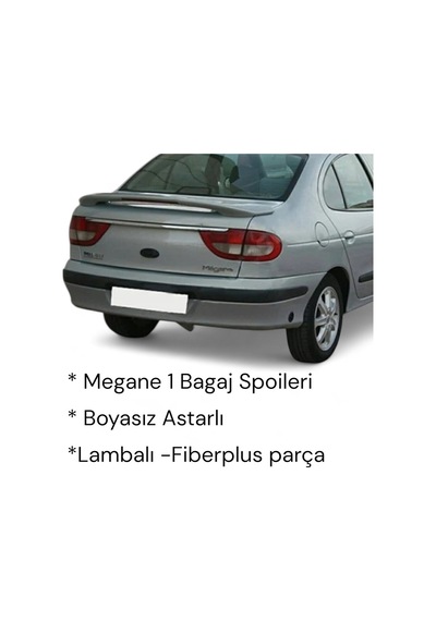 Renault Megane 1 Bagaj Spoileri -astarlı- - 845826891