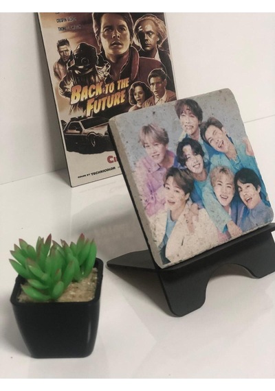 Bts Rm Jin Suga J-hope Jimin V Jungkook Özel Koleksiyon Mermer Tablo 10x10 Cm Masaüstü Dekorasyon