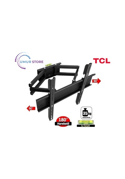 Tcl 55p755gtv 4k Uhd 55 Google 32- 55 İnç Çift Kollu Hareketli Lcd Led Tv Askı Aparatı