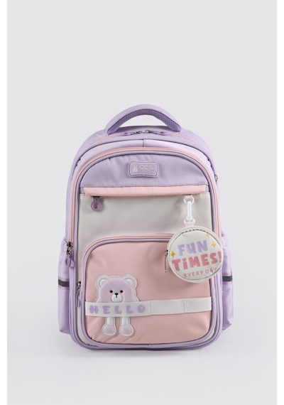 Ççs Kids Premium Okul Çanta Seti 3'lü İlkokul Ortaokul Sırt Çantası Termal Beslenme Çantası Kalemlik Mor 51983