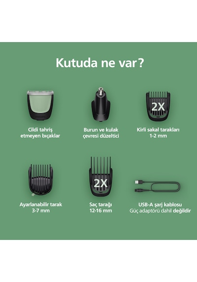 Philips MG3930/15 Erkek Bakım Seti 7'si 1 Arada Saç & Sakal Şekillendirici
