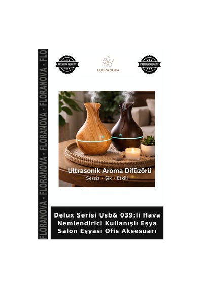 Delux Serisi Usb& 039 Li Hava Nemlendirici Kullanışlı Eşya Salon Eşyası Ofis Aksesuarı