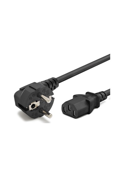 Büro Ev Ofis Cihazları İçin 3mtx1mm 500w 3pın C13 Kasa Güç Kablosu