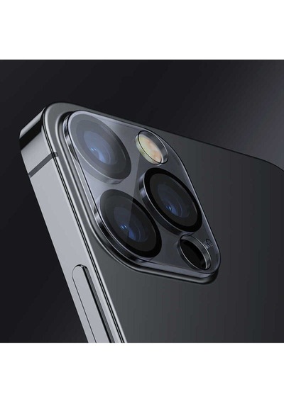 Apple Uyumlu iPhone 12 Pro Integrated Kamera Lens Koruyucu Cam Şeffaf