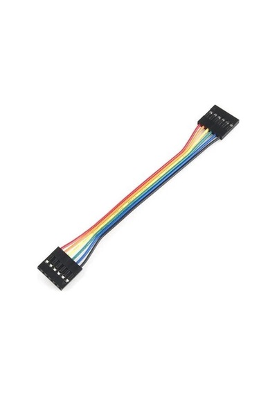 6 PİN 0,25MM KABLOLU DUPONT KABLO 20CM - TEK TARAFLI