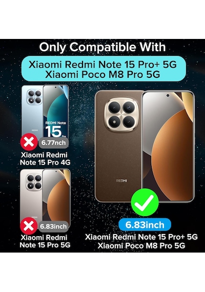 M.Tk Moveteck Xiaomi Redmi Note 15 Pro+ Plus Kılıf Kamera Çıkıntılı Korumalı Yumuşak Şeffaf Silikon + Ekran Koruyucu Cam Set 2in1 Şeffaf M.Tk Moveteck Xiaomi Redmi Note 15 Pro+ Plus Kılıf Kamera Çıkıntılı Korumalı Yumuşak Şeffaf Silikon + Ekran Koruyucu Cam Set 2in1 Şeffaf