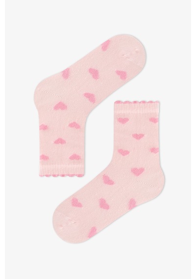 Penti Kız Çocuk Pembe Funny Çiçekli Pamuklu 4 Çift Soket Çorap