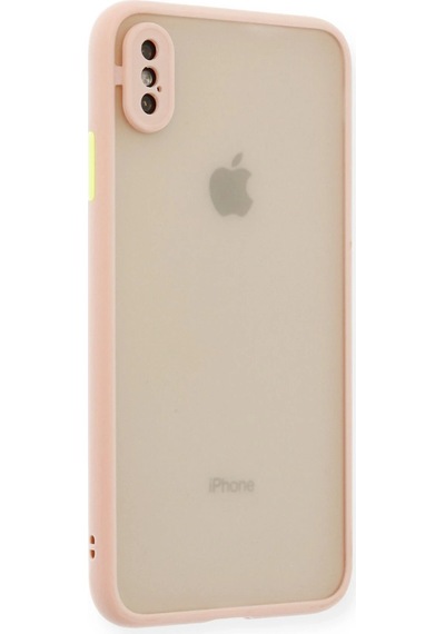 Gld-spt- Newface Apple Uyumlu iPhone Xs Max Kılıf Montreal Silikon Kapak - Pembe