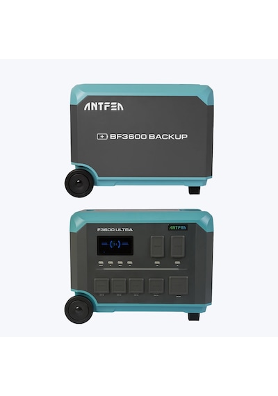 Antfea F3600 Ultra Taşınabilir Güç Kaynağı + Bf3600 Backup Yedek Batarya 3.6 Kw / 7.6 Kwh