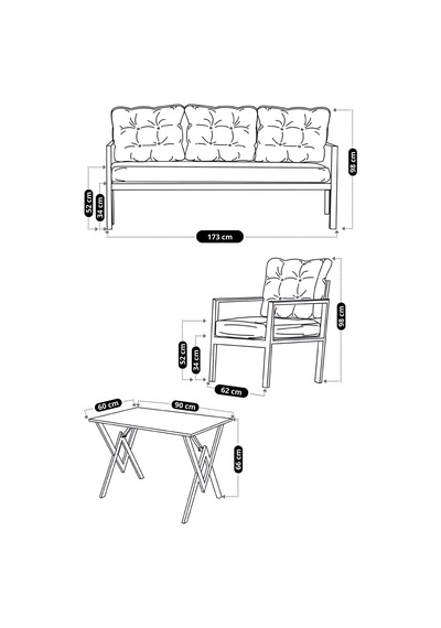Ard & Garden Miray 311 Masalı Antrasit Fermuarlı Bahçe Balkon Takımı, Salon, Teras- Berjer Düğmeli Metal Çay Seti Antrasit Ard & Garden Miray 311 Masalı Antrasit Fermuarlı Bahçe Balkon Takımı, Salon, Teras- Berjer Düğmeli Metal Çay Seti Antrasit