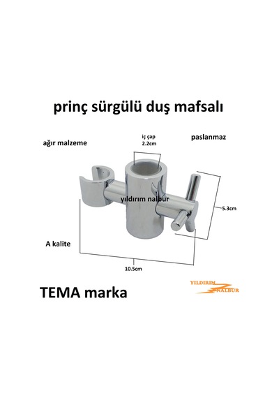 Tema Duş Mafsalı Sürgülü Duş Oturağı Prinç El Duşu Fiskiye Sehpas
