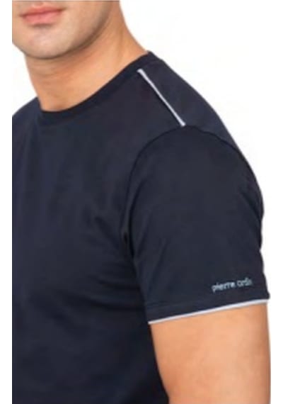 Pierre Cardin 6122 Erkek Kısa Kollu Bisiklet Yaka Pijama Takımı-lacivert