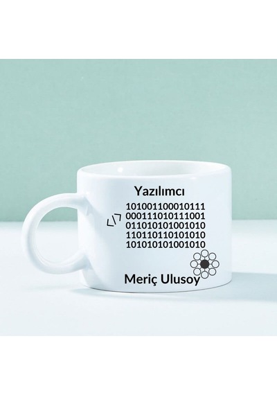 Kişiye Özel Yazılımcılara Özel Tasarımlı Motto Kahve Fincanı Kod Tutkunlarına Şık Hediye Beyaz