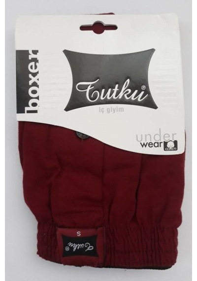 Erkek Penye Baksır 6 Adet Bordo