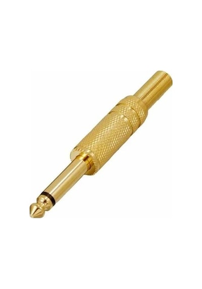 Gold Gitar Jack Gold 6.3 Mm Jack Gold Mono 6.3 Mm Jack