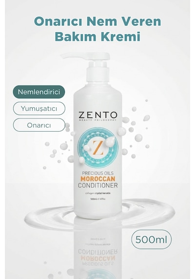 Zento Moroccan Onarıcı Nem Veren Saç Bakım Kremi 500 ML