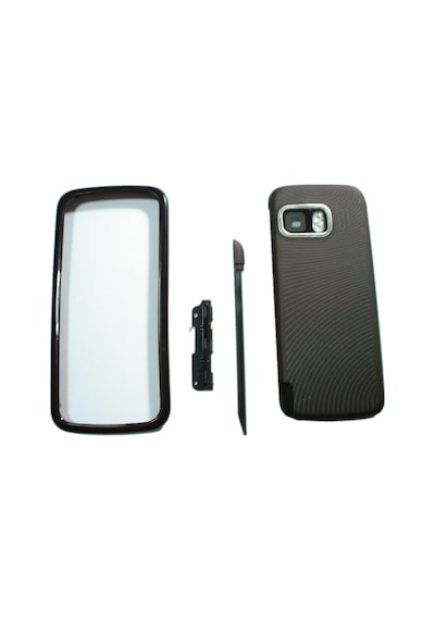 Nokia 5800 Kapak Nokia 5800 Uyumlu Siyah Ön Kapak Arka Kapak Tuş