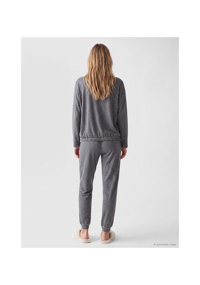 LC Waikiki Alıta Cıty Farkıyla Lcw Dream Gri Penye Baskılı Uzun Kollu Kadın Pijama Takım Gri - 929503450 Gri LC Waikiki Alıta Cıty Farkıyla Lcw Dream Gri Penye Baskılı Uzun Kollu Kadın Pijama Takım Gri - 929503450 Gri