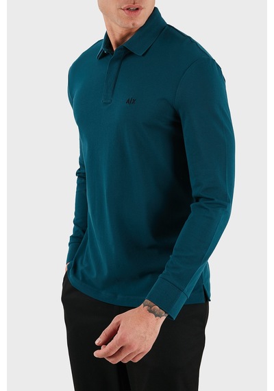 Armani Exchange Erkek Polo Yaka Sweat Xm001288 Af17321 Ub022 Petrol PETROL
