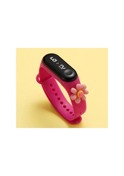 Dijital Dokunmatik Led Ekran Su Geçirmez Figürlü Çocuk Kol Saati Pembe1 - 624169648