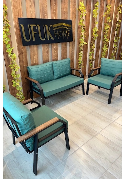 Ard & Garden 211 Yeşilfermuarlı Bahçe Balkon Takımı, Cafe, Salon - Metal Kanepe Koltuk Takımı Yeşil Ard & Garden 211 Yeşilfermuarlı Bahçe Balkon Takımı, Cafe, Salon - Metal Kanepe Koltuk Takımı Yeşil