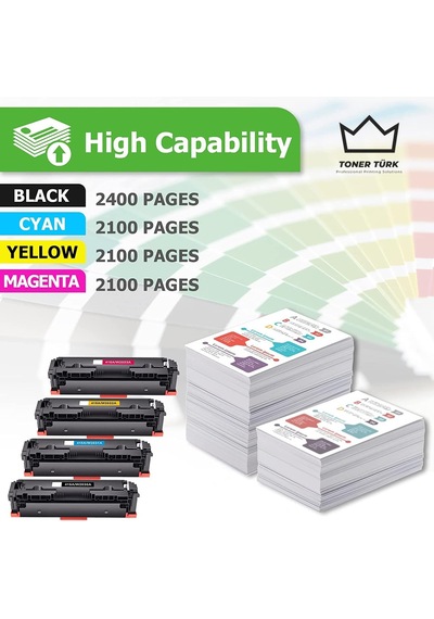 Hp 415a Uyumlu Toner Set - Çipli / W2030a / W2031a / W2032a / W2033a/ M455 / M480 / M454 / M478 / M479
