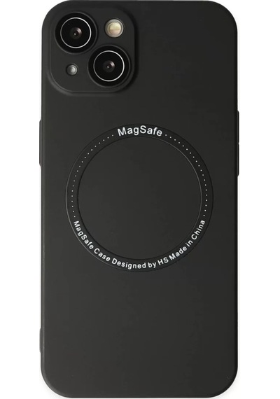 Newface Apple İphone 14 Plus Kılıf Jack Magneticsafe Lens Silikon - Siyah