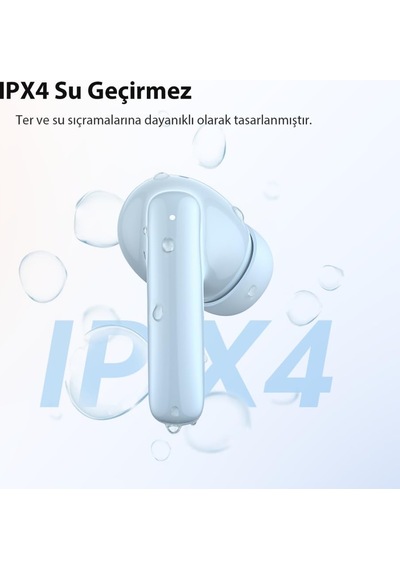 T13 Pro Bluetooth Kulaklık 6.0-50 Db Anc 4 Mics. Enc Ipx4-0.045 Sn. Beyaz
