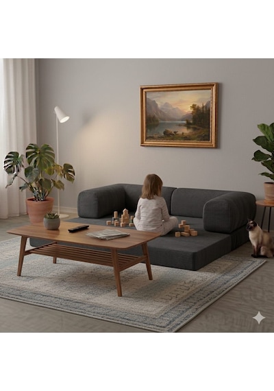 Herev 300x100 Sünger Köşe Koltuk Takımı / Yatak Olur Kanepe / Yıkanabilir Fitilli Kadife Kumaşlı Şark Köşe Antrasit Herev 300x100 Sünger Köşe Koltuk Takımı / Yatak Olur Kanepe / Yıkanabilir Fitilli Kadife Kumaşlı Şark Köşe Antrasit