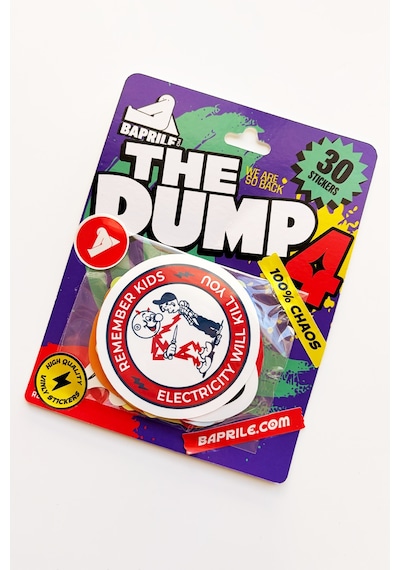 The Dump Iv Eğlenceli Sticker Koleksiyonu 30 Parça Laptop Telefon Termos Etiket Seti